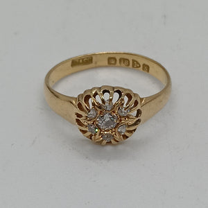 Antique 18ct Gold Diamond Ring