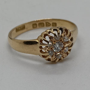 Antique 18ct Gold Diamond Ring