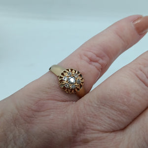 Antique 18ct Gold Diamond Ring