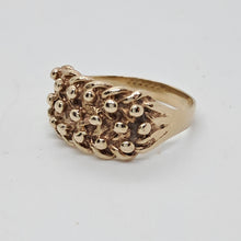 Load image into Gallery viewer, Vintage 9ct Gold Three Row Keeper Ring
