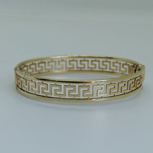 9ct Gold Greek Key Pattern Bracelet