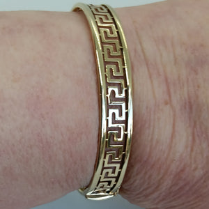 9ct Gold Greek Key Pattern Bracelet