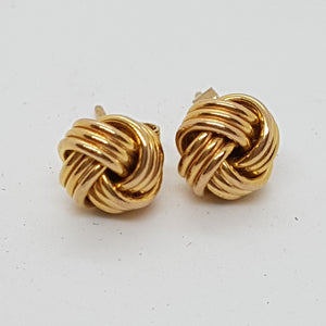 9ct Gold Knot Earrings