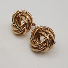 Load image into Gallery viewer, 9ct Gold Large Knot Eattings
