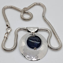 Load image into Gallery viewer, Vintage Sterling Silver Lapis Lazuli Pendant
