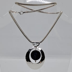 Vintage Sterling Silver Lapis Lazuli Pendant