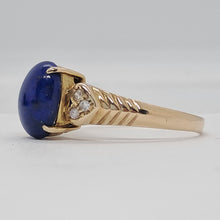 Load image into Gallery viewer, 14ct Gold Lapis Lazuli and Diamond Ring
