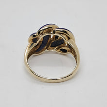 Load image into Gallery viewer, 9ct Gold Eternal Knot Lapis Lazuli Ring
