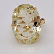 Load image into Gallery viewer, Vintage 9ct Gold Citrine Cocktail Ring
