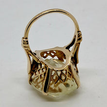 Load image into Gallery viewer, Vintage 9ct Gold Citrine Cocktail Ring

