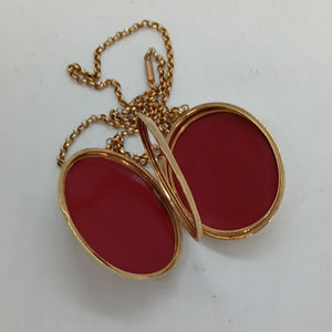 Vintage 9ct Gold Locket and Chain Pendant