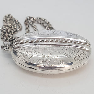 Vintage Sterling Silver Locket Pendant