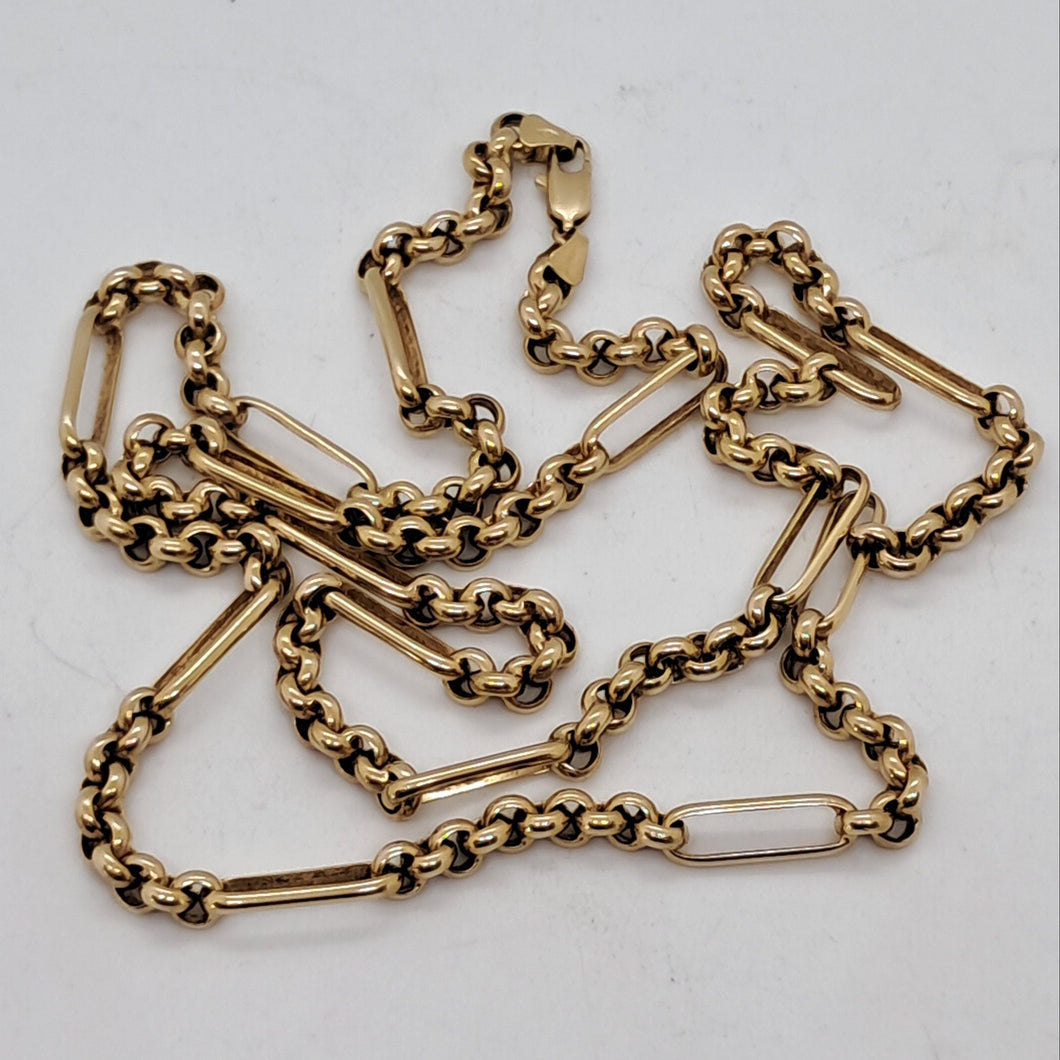 9ct Gold Fancy Link Chain Necklace