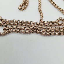 Load image into Gallery viewer, Antique 9ct Gold Longuard Chain Necklace
