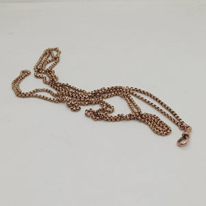 Antique 9ct Gold Longuard Chain Necklace