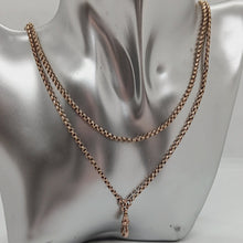 Load image into Gallery viewer, Antique 9ct Gold Longuard Chain Necklace
