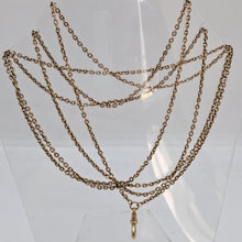 Load image into Gallery viewer, Antique 9ct Gold Longuard Chain Necklace
