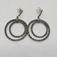 Load image into Gallery viewer, Sterling Silver Marcasite Earrings
