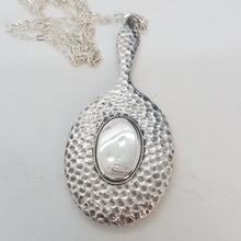 Load image into Gallery viewer, Antique Sterling Silver Miniature Mirror Pendant
