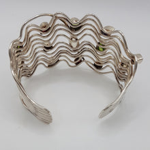Load image into Gallery viewer, Sterling Silver Multi Gemstone Cuff Bracelet
