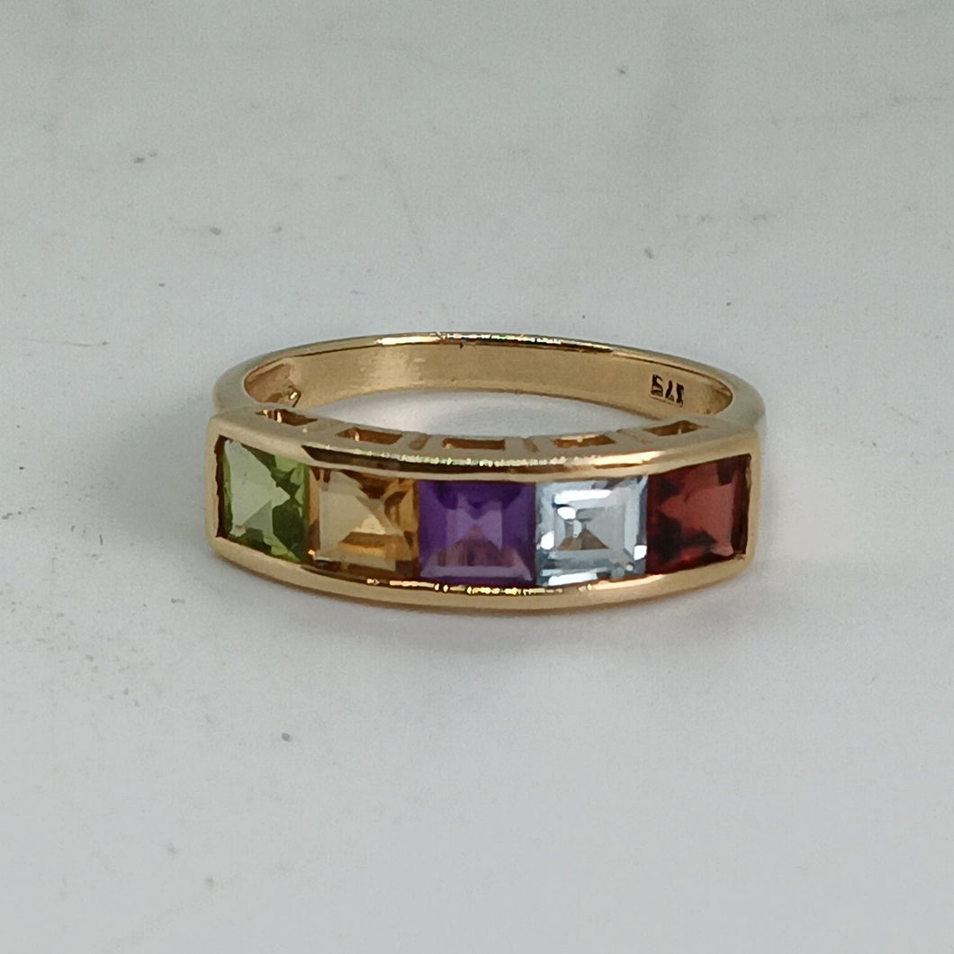 9ct Gold Multi Stone Ring