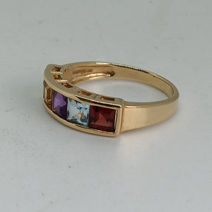 9ct Gold Multi Stone Ring