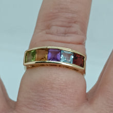 Load image into Gallery viewer, 9ct Gold Multi Stone Ring
