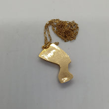 Load image into Gallery viewer, Vintage 18ct Gold Lapis Lazuli Nefertiti Pendant
