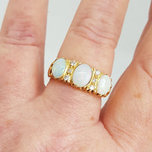 Load image into Gallery viewer, Vintage 18ct Gold Opal and Diamond Ring
