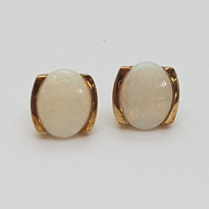 9ct Gold Opal Stud Earrings