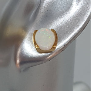 9ct Gold Opal Stud Earrings