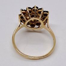 Load image into Gallery viewer, Vintage 9ct Gold Garnet and Opal Cluster Ring
