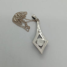 Load image into Gallery viewer, Sterling Silver Opal Marcasite Pendant
