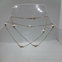 Load image into Gallery viewer, 9ct Gold Cultured Pearl Necklace
