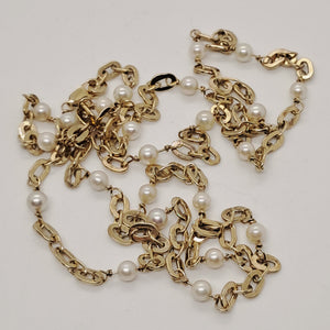 9ct Gold Pearl Necklace