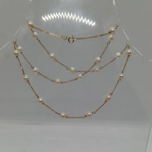 Load image into Gallery viewer, 9ct Gold Cultured Pearl Necklace
