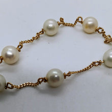 Load image into Gallery viewer, 9ct Gold Cultured Pearl Necklace
