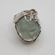 Load image into Gallery viewer, Sterling Silver Large Blue Quartz Statement Ring

