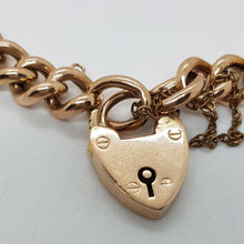 Load image into Gallery viewer, Antique 9ct Rose Gold Curb Bracelet
