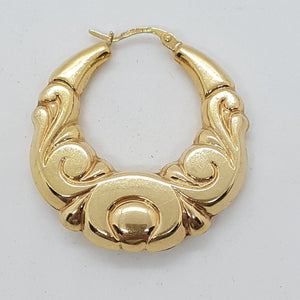 Vintage 9ct Gold Hoop Earrings