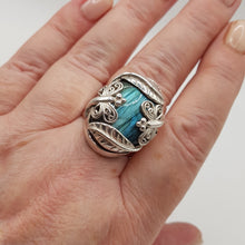 Load image into Gallery viewer, Sterling Silver Sajen Labradorite Fancy Ring
