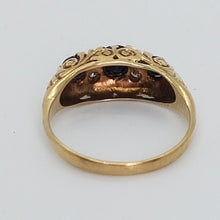 Load image into Gallery viewer, Vintage 9ct Gold Sapphire and Diamond Ring
