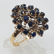 Load image into Gallery viewer, Vintage 14ct Gold Sapphire Dress Ring
