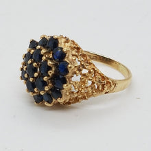Load image into Gallery viewer, Vintage 9ct Gold Sapphire Dress Ring
