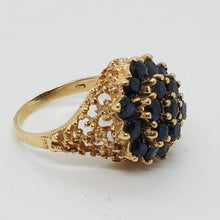 Load image into Gallery viewer, Vintage 9ct Gold Sapphire Dress Ring
