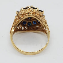 Load image into Gallery viewer, Vintage 9ct Gold Sapphire Dress Ring
