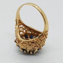 Load image into Gallery viewer, Vintage 9ct Gold Sapphire Dress Ring

