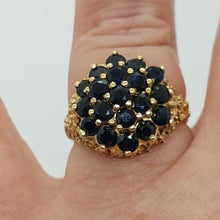 Load image into Gallery viewer, Vintage 9ct Gold Sapphire Dress Ring
