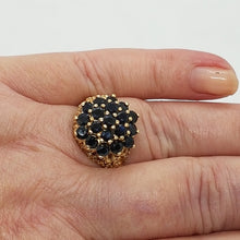 Load image into Gallery viewer, Vintage 9ct Gold Sapphire Dress Ring
