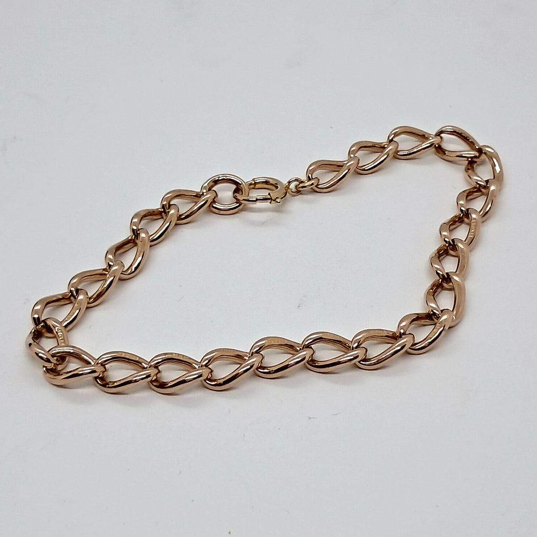 Antique 9ct Gold Twist Link Bracelet